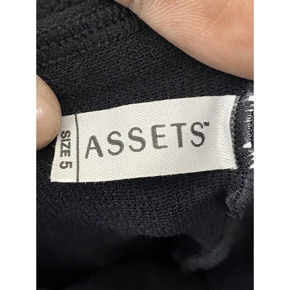 Assets by Sara Blakely High Waist Mid Thigh Black Sensational Shaper 58F42 SZ 5 - Picture 6 of 7